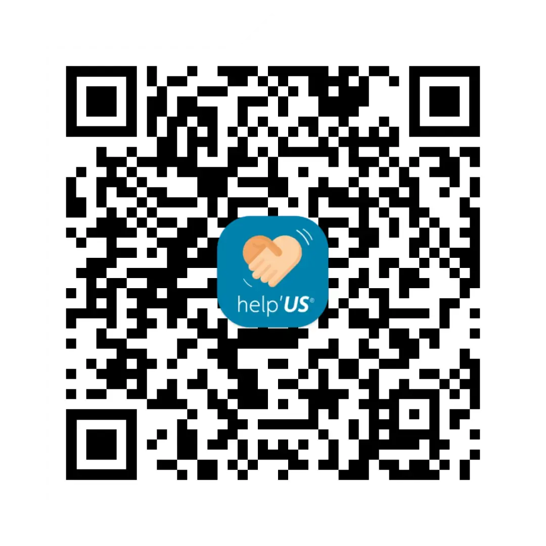 QR Code pour télécharger l’application help’US ® sur l’Apple Store